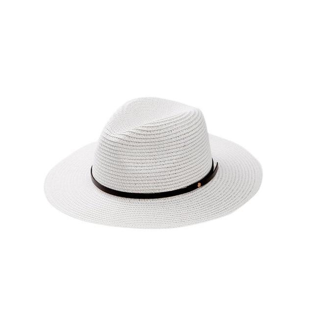 Norvo | Kvinne Wide Brim Straw Panama Roll Up Hat