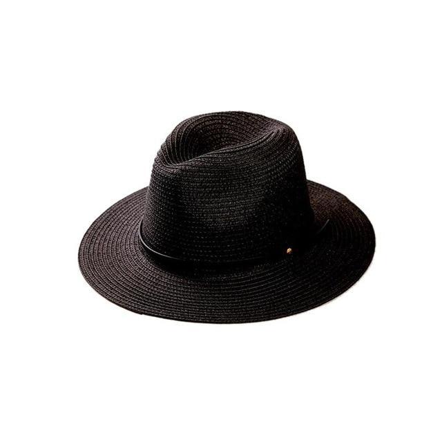 Norvo | Kvinne Wide Brim Straw Panama Roll Up Hat