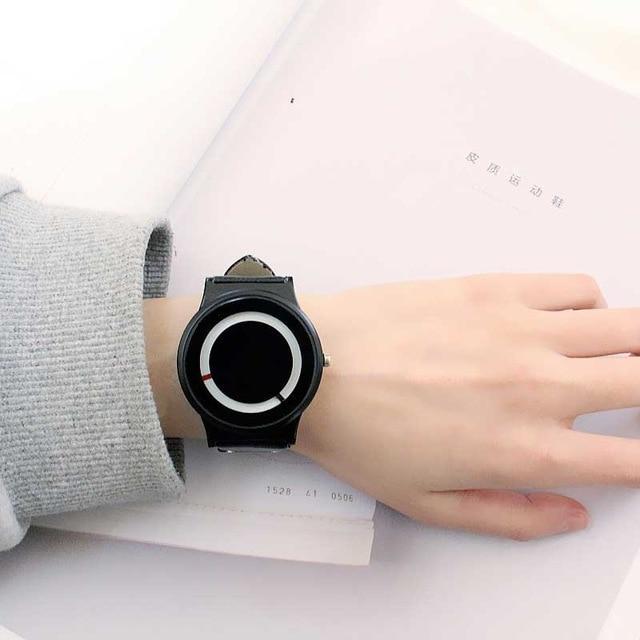 Norvo | IcoolGadgets Ny ankomst Trend ingen pekeren Konsept klokke Enkel kreativ merke Kvinne Menn klokker Relogio Feminino