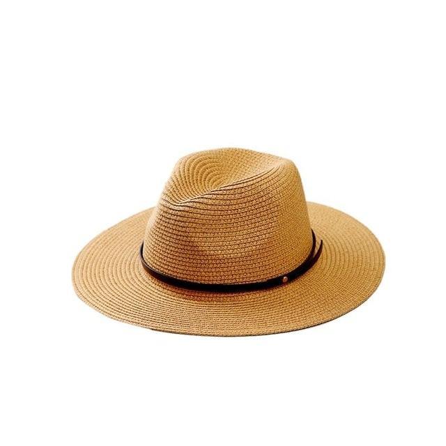 Norvo | Kvinne Wide Brim Straw Panama Roll Up Hat