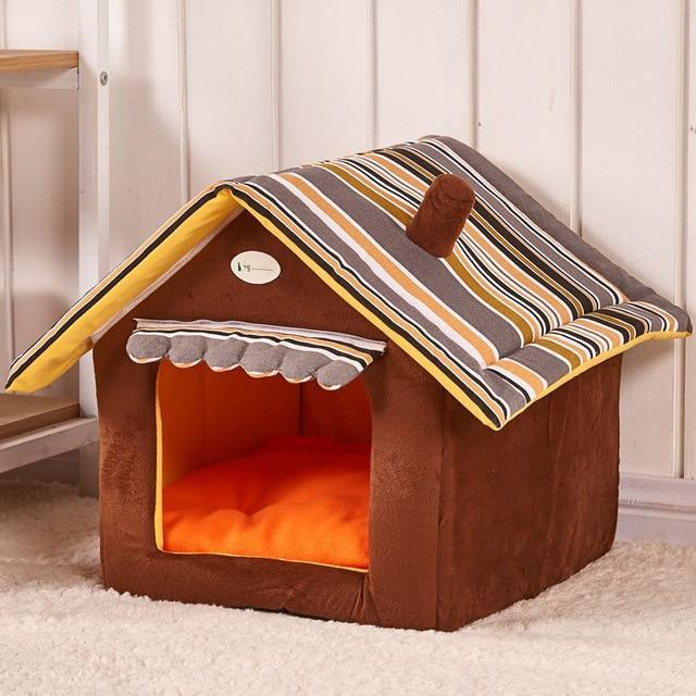 Norvo | Innendørs hundehus/katt hus hundeseng/katteseng kjæledyrseng for små-middels store dyr