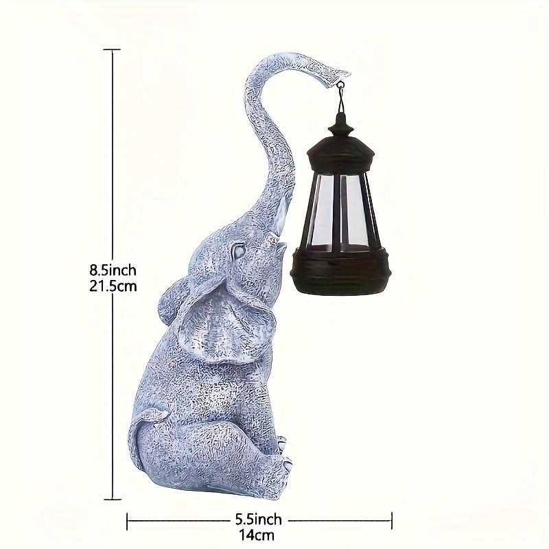 Norvo | Solar Elephant Garden Lamp – Varm ambient belysning