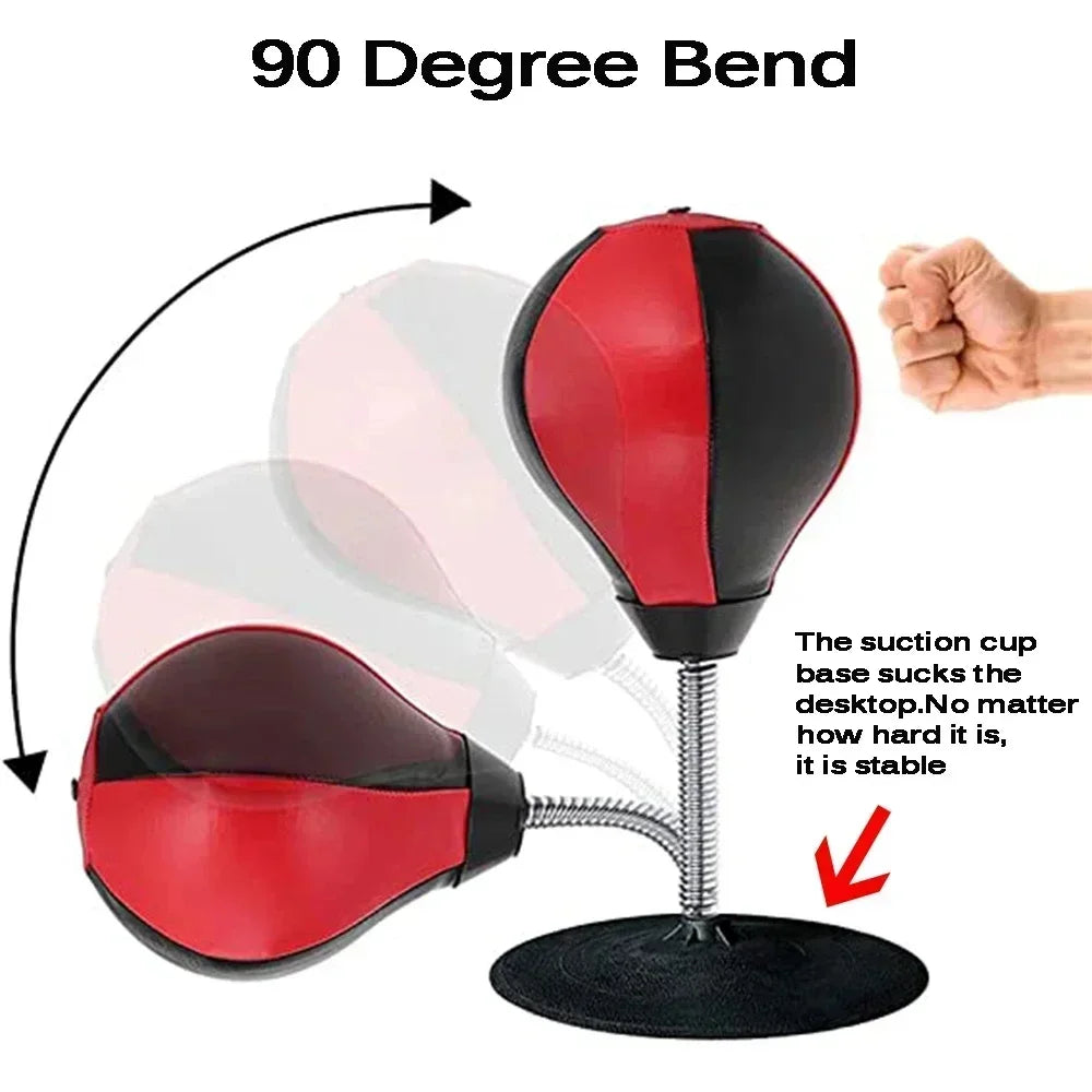 Desktop Punching Bag - For Adults & Kids Easy Setup Norvo