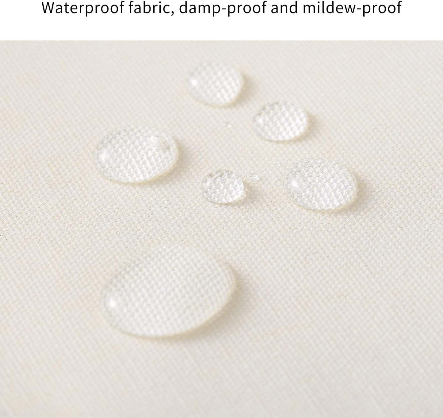 Frendorf | Canvas Klær Oppbevaringsorganisator Sett – Dobbelt Glidelås Bag med Håndtak & Vindue