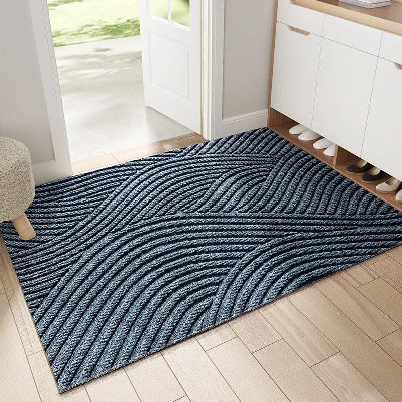 Norvo | Moderne, nordisk stil PVC dørmatte │ Sklisikker dørmatte for inngangsområdet │ Sandfjernende fotmatte