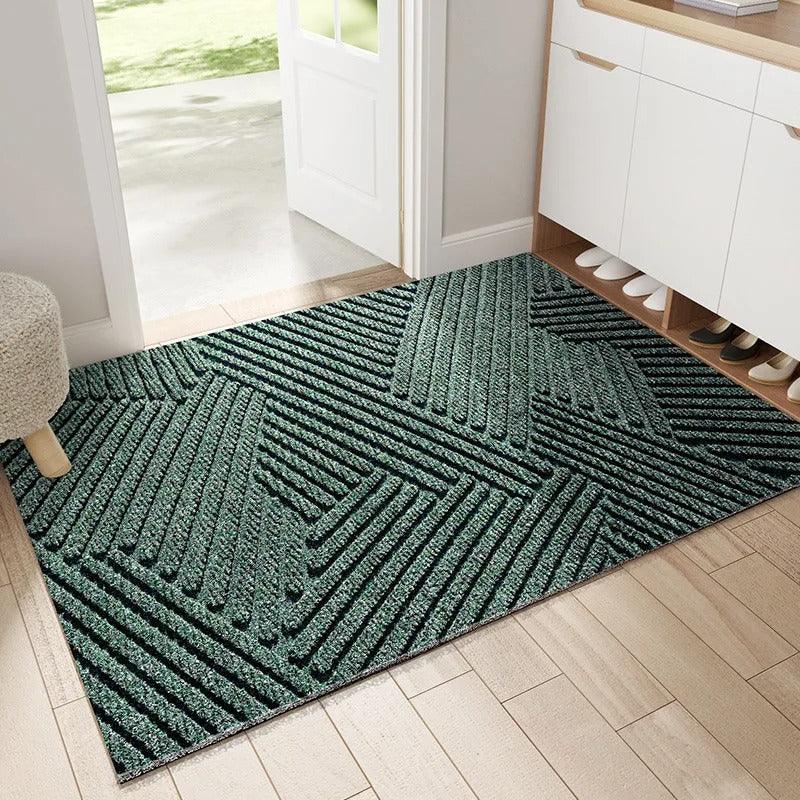 Norvo | Moderne, nordisk stil PVC dørmatte │ Sklisikker dørmatte for inngangsområdet │ Sandfjernende fotmatte