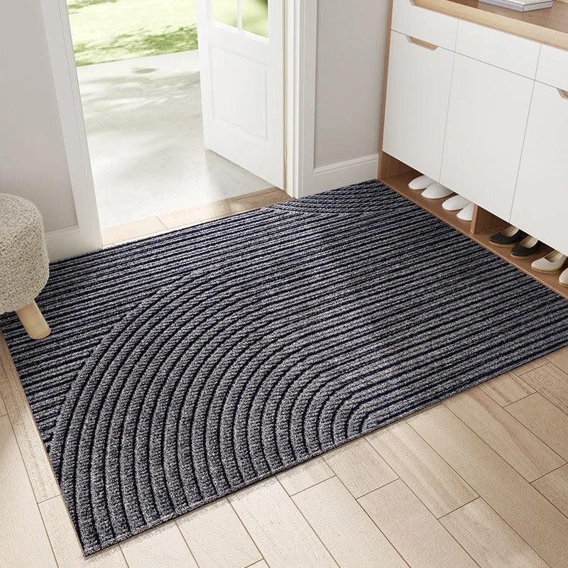 Norvo | Moderne, nordisk stil PVC dørmatte │ Sklisikker dørmatte for inngangsområdet │ Sandfjernende fotmatte