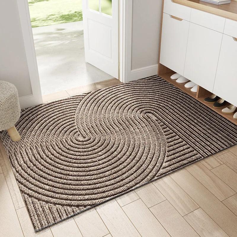 Norvo | Moderne, nordisk stil PVC dørmatte │ Sklisikker dørmatte for inngangsområdet │ Sandfjernende fotmatte