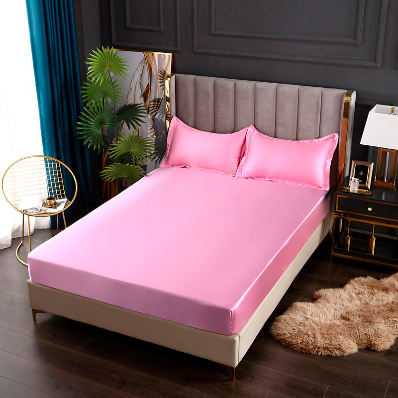 Silke Sateng Elastisk Fitted Ark med GRATIS* Silke Sateng Putetrekk Norvo