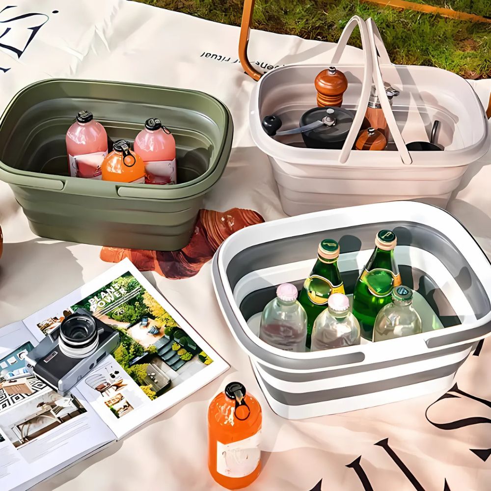 Norvo | Oppbevaringskurv Sammenleggbar Plast Foldbar Organizer