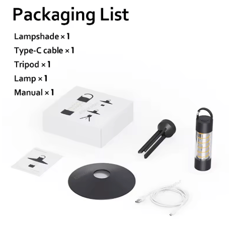 Norvo | Justerbart Oppladbart Campinglys | Vanntett, Bærbar & Ideell for Fotturer og Utendørs Eventyr