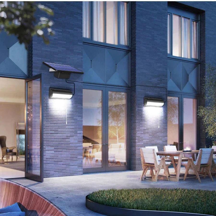 Norvo | Solpendel Utendørs Lys | Dobbel eller Enkel Hode, IP65 Vanntett & Ideell for Terrasser, Låver og Innendørs Plasser