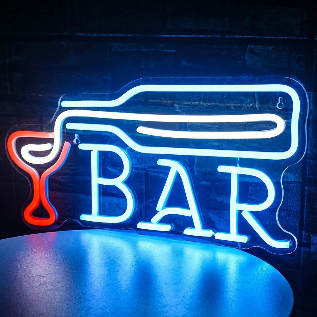Norvo | Livlige Cocktails & Øl LED Neon Veggskilt