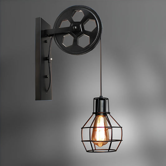 Norvo | Vintage Industrial LED Vegglampe - IronGlare