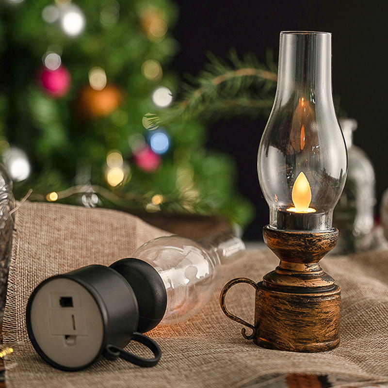Norvo | LED Bordlampe med Vintage Lantern Stil