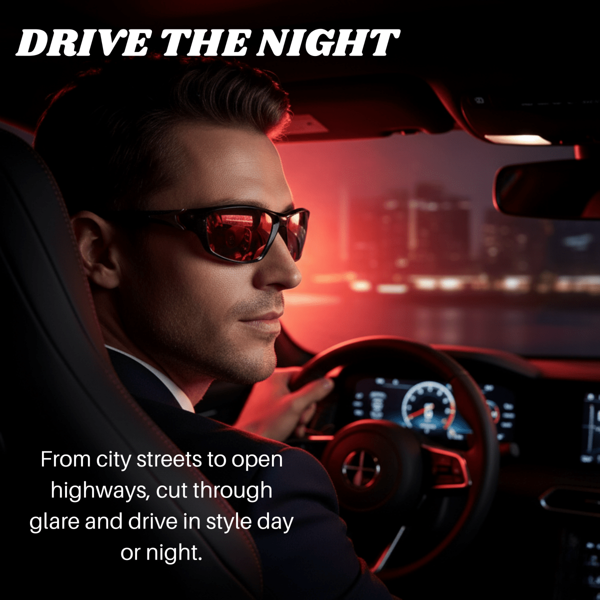 Norvo | VISIONEDGE – Polaroid solbriller med UV400 beskyttelse og gummi grep