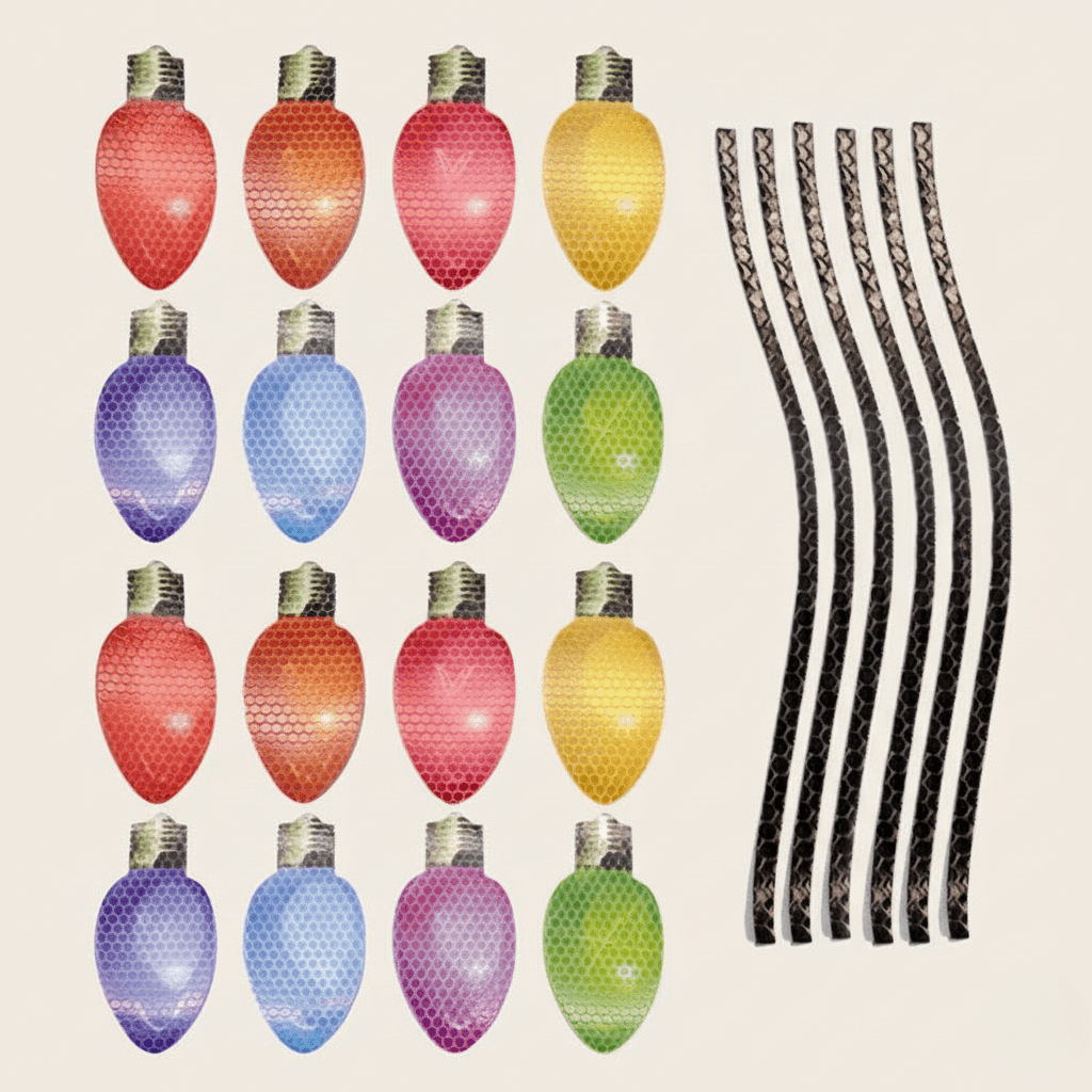 Norvo | Vividora – Holdbare Reflekterende Magnetiske Lyspærer for Høytidsglans