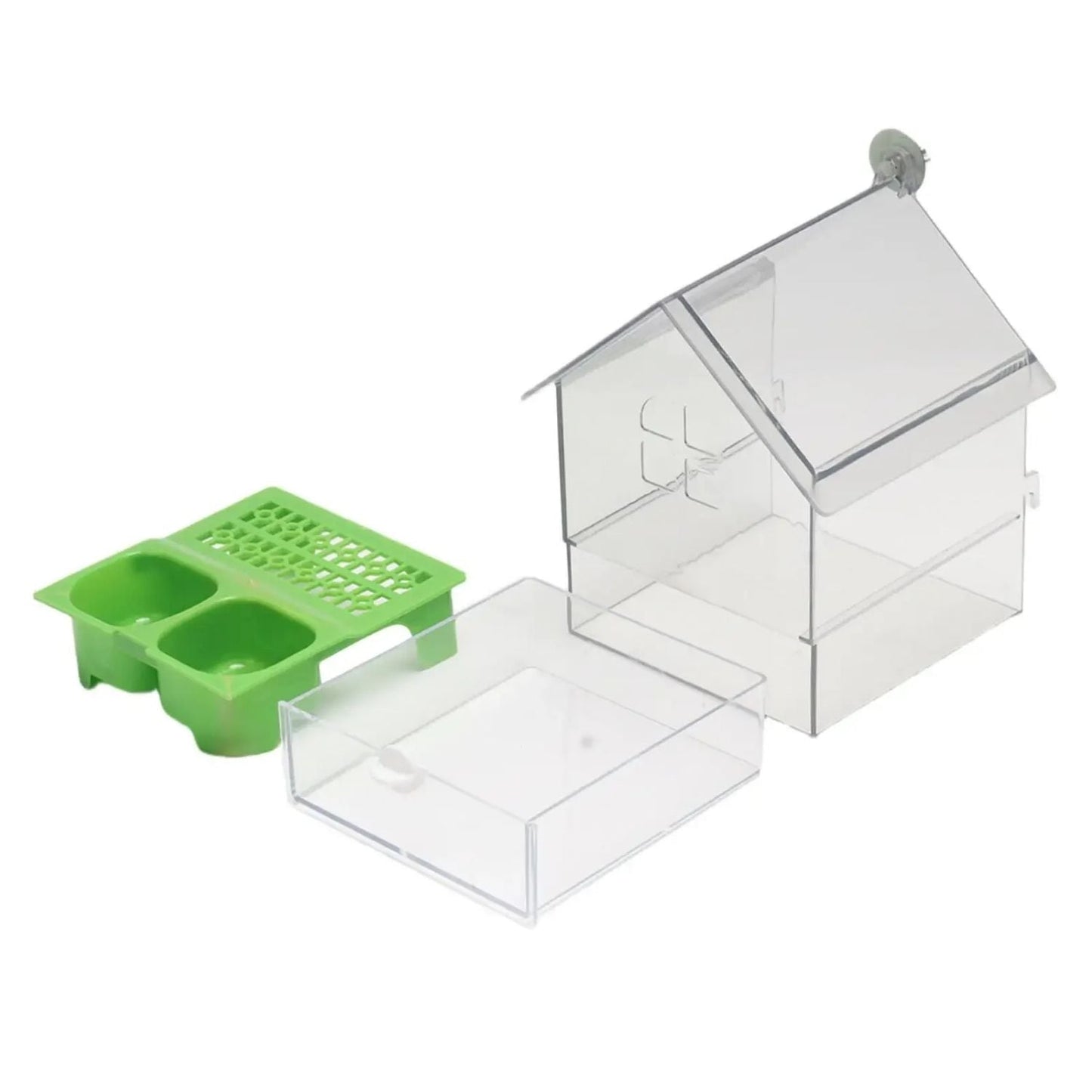 Norvo | Eksternt Fuglebrett og Badstue – Plassbesparende Anti-Søle Fôringsløsning