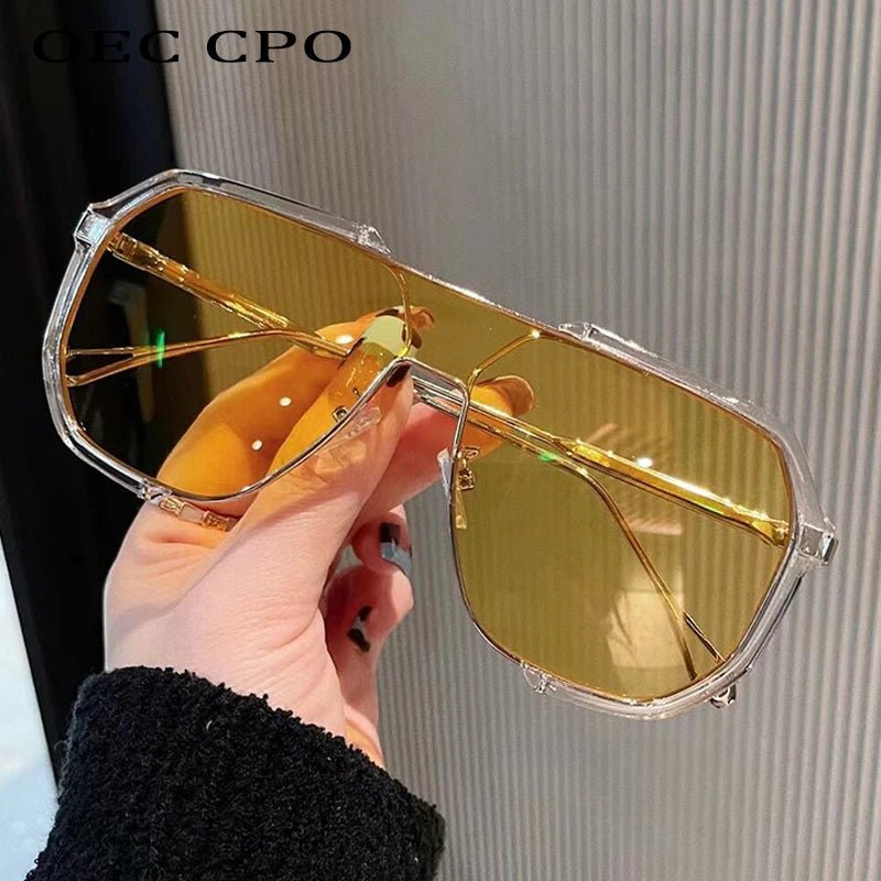 Norvo | VOGUEVIEW SHADES – Oversized firkantede solbriller med UV400 & fotokromatiske linser