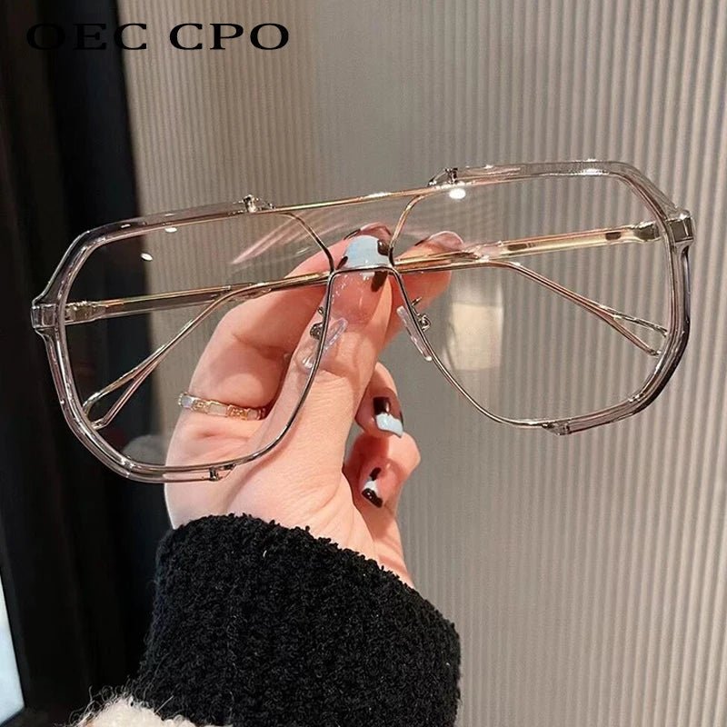 Norvo | VOGUEVIEW SHADES – Oversized firkantede solbriller med UV400 & fotokromatiske linser
