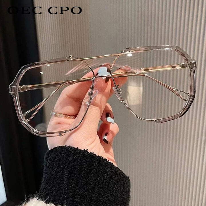 Norvo | VOGUEVIEW SHADES – Oversized firkantede solbriller med UV400 & fotokromatiske linser