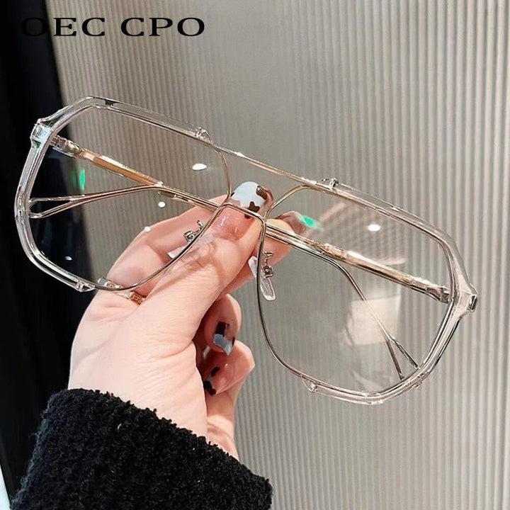 Norvo | VOGUEVIEW SHADES – Oversized firkantede solbriller med UV400 & fotokromatiske linser