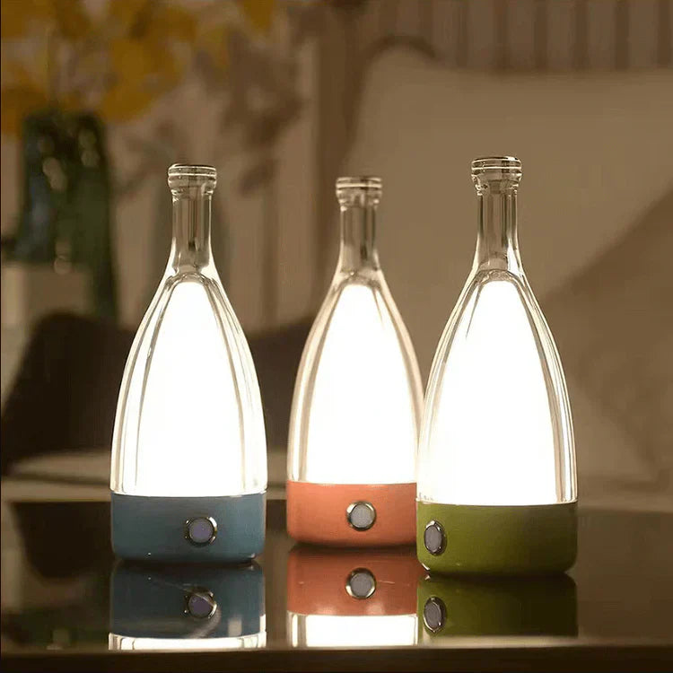 Norvo | CorkGlow - Vinflaske Bordlampe