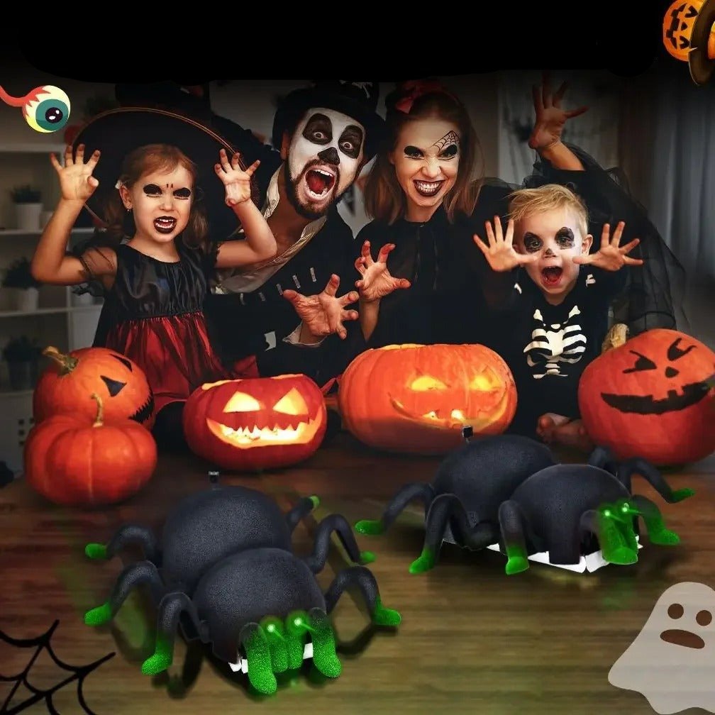 Norvo | CreepyCrawler | Den ultimate skrekkreaksjonen - Veggklatrende RC-spider for spennende spøker!