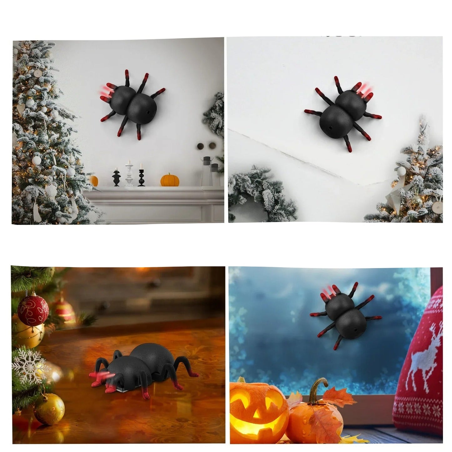 Norvo | CreepyCrawler | Den ultimate skrekkreaksjonen - Veggklatrende RC-spider for spennende spøker!