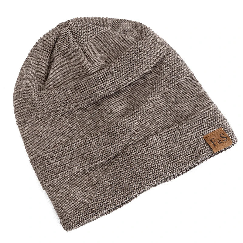 Norvo | Luna Varm Vinter Beanie – Myk Strikket med Fleece Fôr