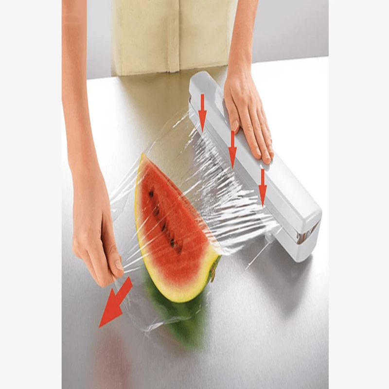 Norvo | Matemballasje dispenser – Plast, folie, bakepapir, plastfolie kutter