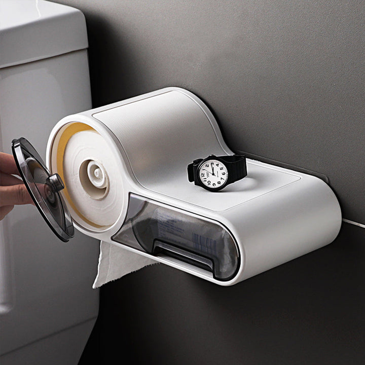 Norvo | Toalettpapirholder med vanntett hyllesystem