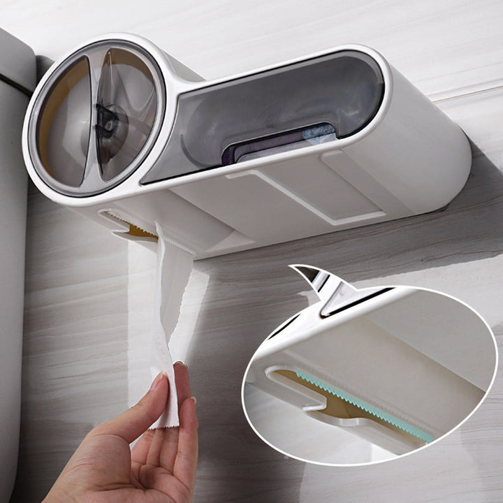 Norvo | Toalettpapirholder med vanntett hyllesystem