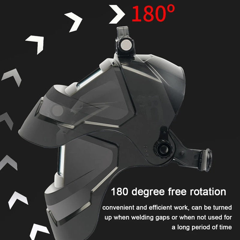 Norvo | Auto Mørklegging Sveise Maske med Hodelykt