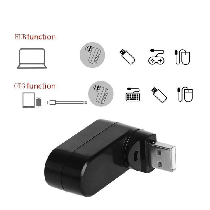 Norvo | 180-graders roterbar USB-hub
