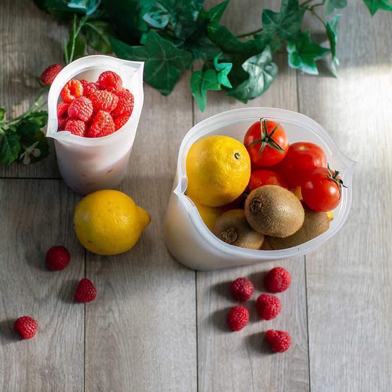 Norvo | Mat- og væskesilikon stående glidelås