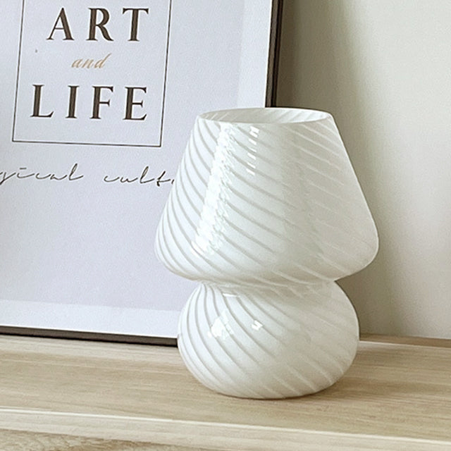 Norvo | LED Skrivebordslampe i Soppshape laget av Glass