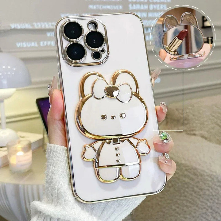 Norvo | 3D Kanin Koreansk Stil Speil iPhone Etui