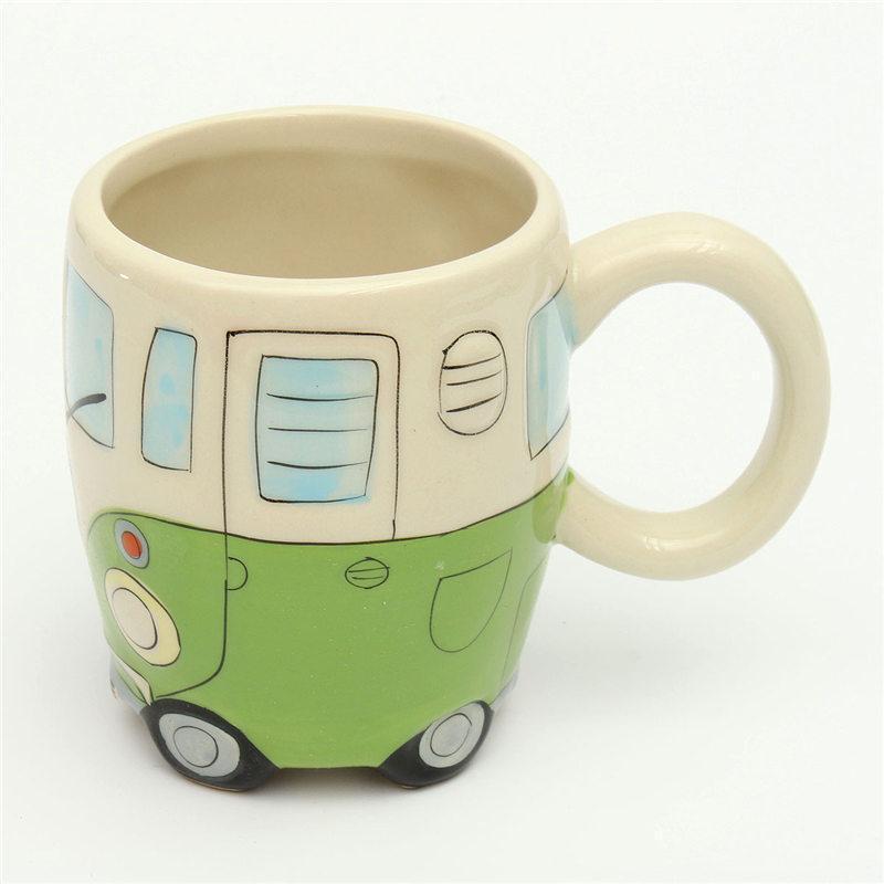 Norvo | GroovyCup Camperbus Krus – Retro Keramisk Kaffe Krus 330ml