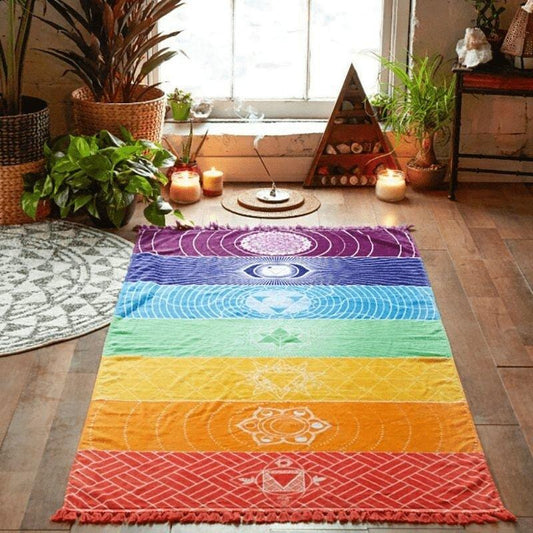 Norvo | 7 Chakra Regnbue Yoga Matte