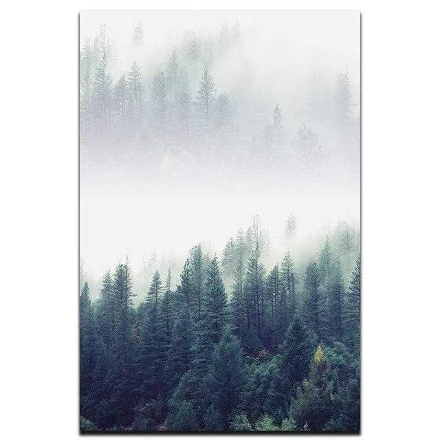 Norvo | 3-delt Nordic Forest Landscape Veggkunst