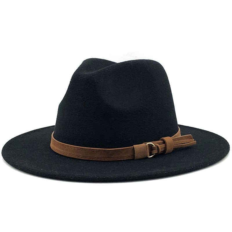 Eridian Fedora Hatt med Lærrem