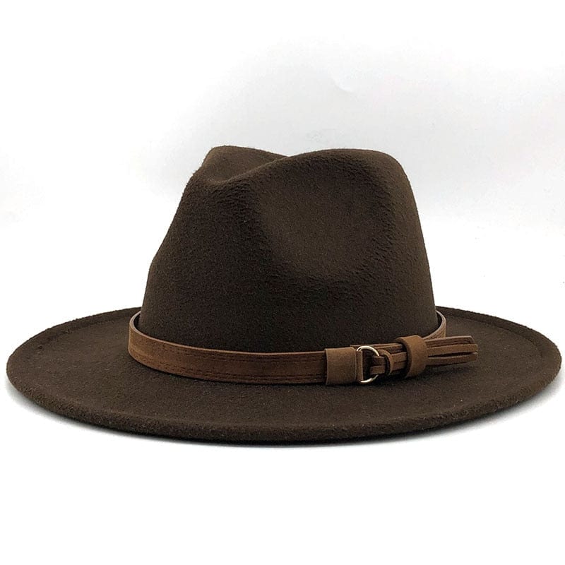 Eridian Fedora Hatt med Lærrem