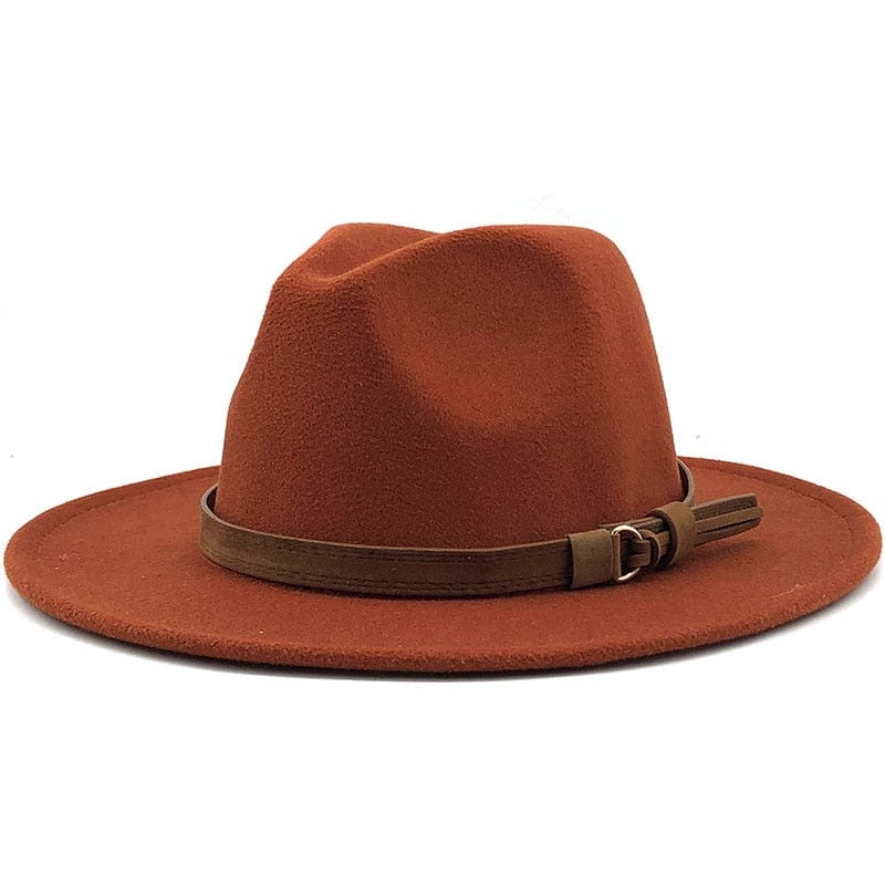 Eridian Fedora Hatt med Lærrem