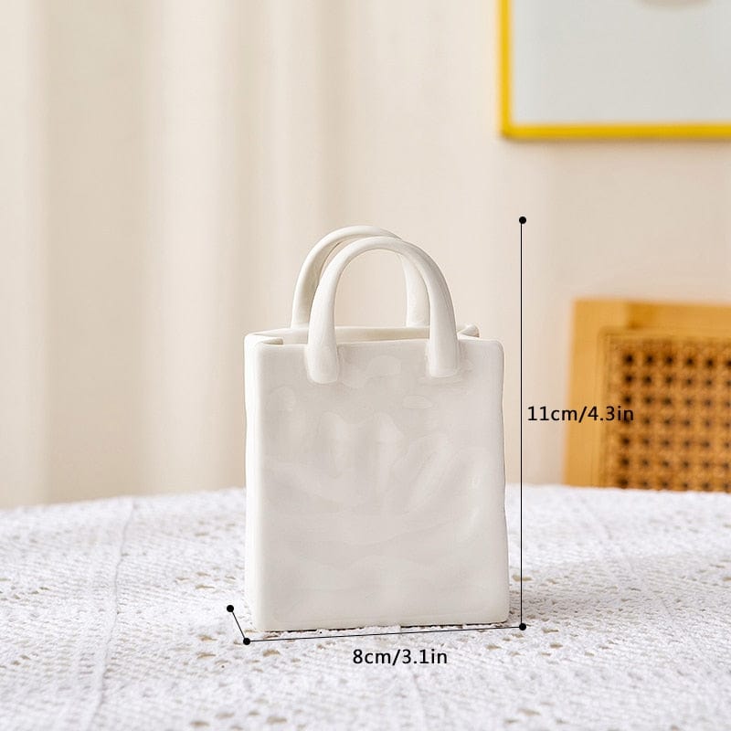 Norvo | Hvit Bag Porselen Vase