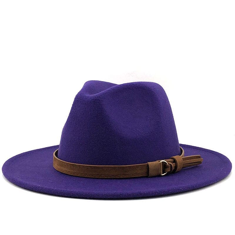 Eridian Fedora Hatt med Lærrem