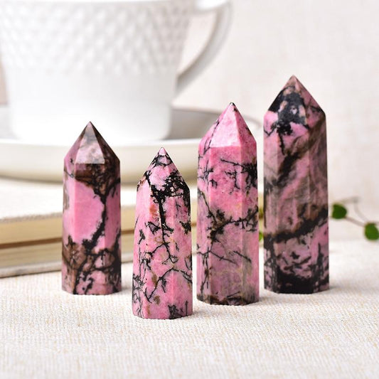 Norvo | Rhodonite Crystal Point Tower