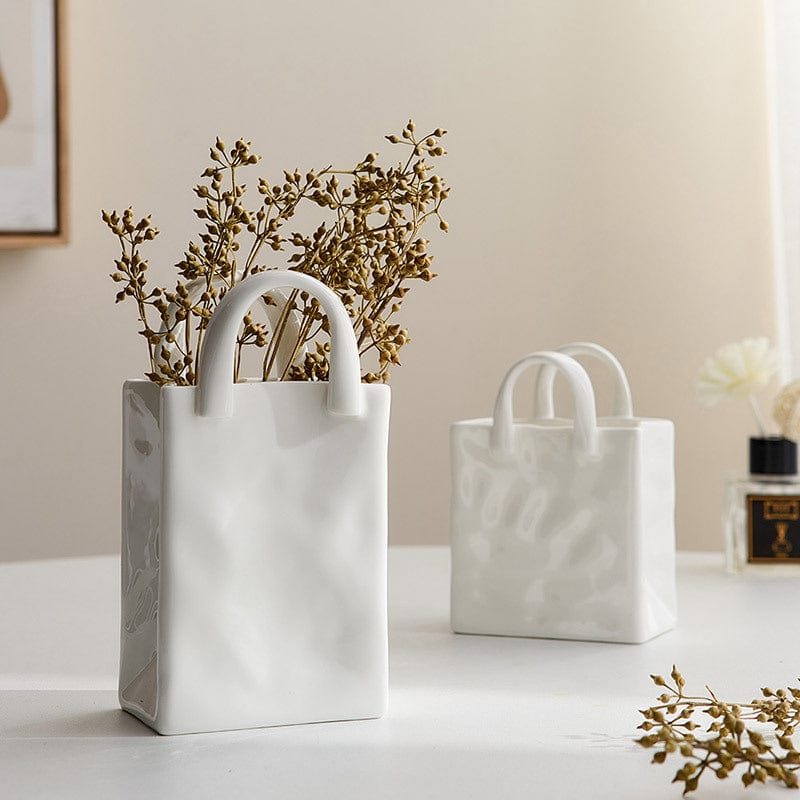 Norvo | Hvit Bag Porselen Vase