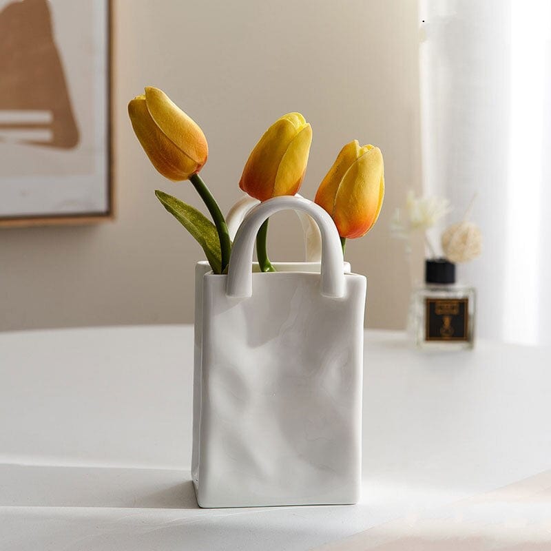 Norvo | Hvit Bag Porselen Vase