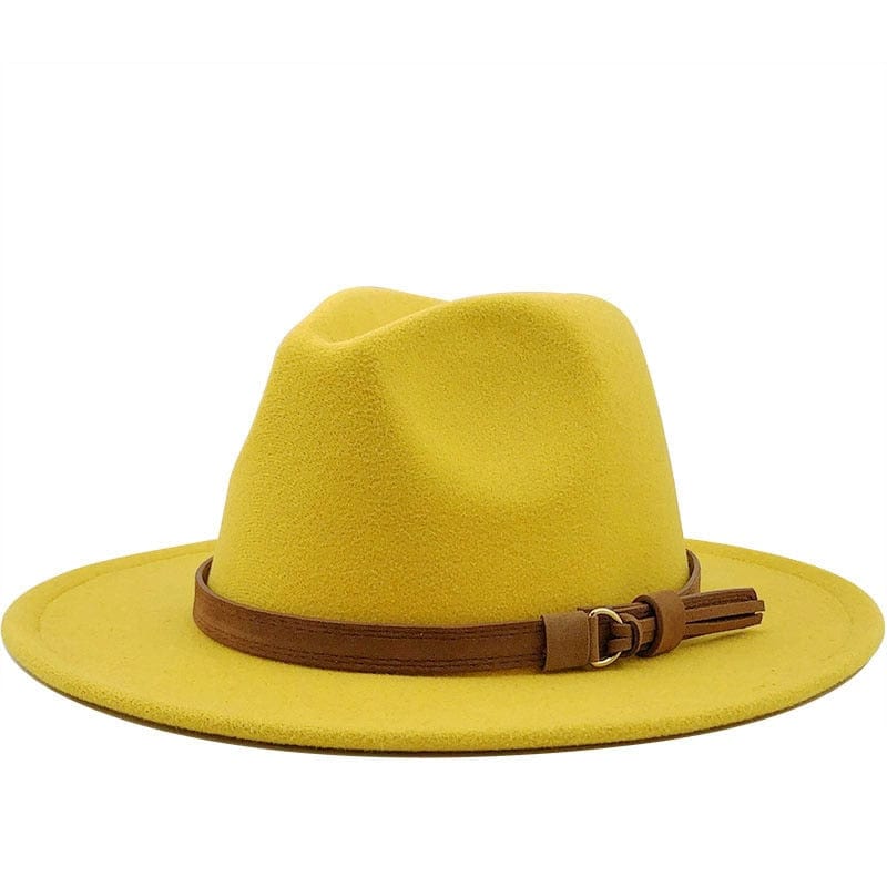 Eridian Fedora Hatt med Lærrem